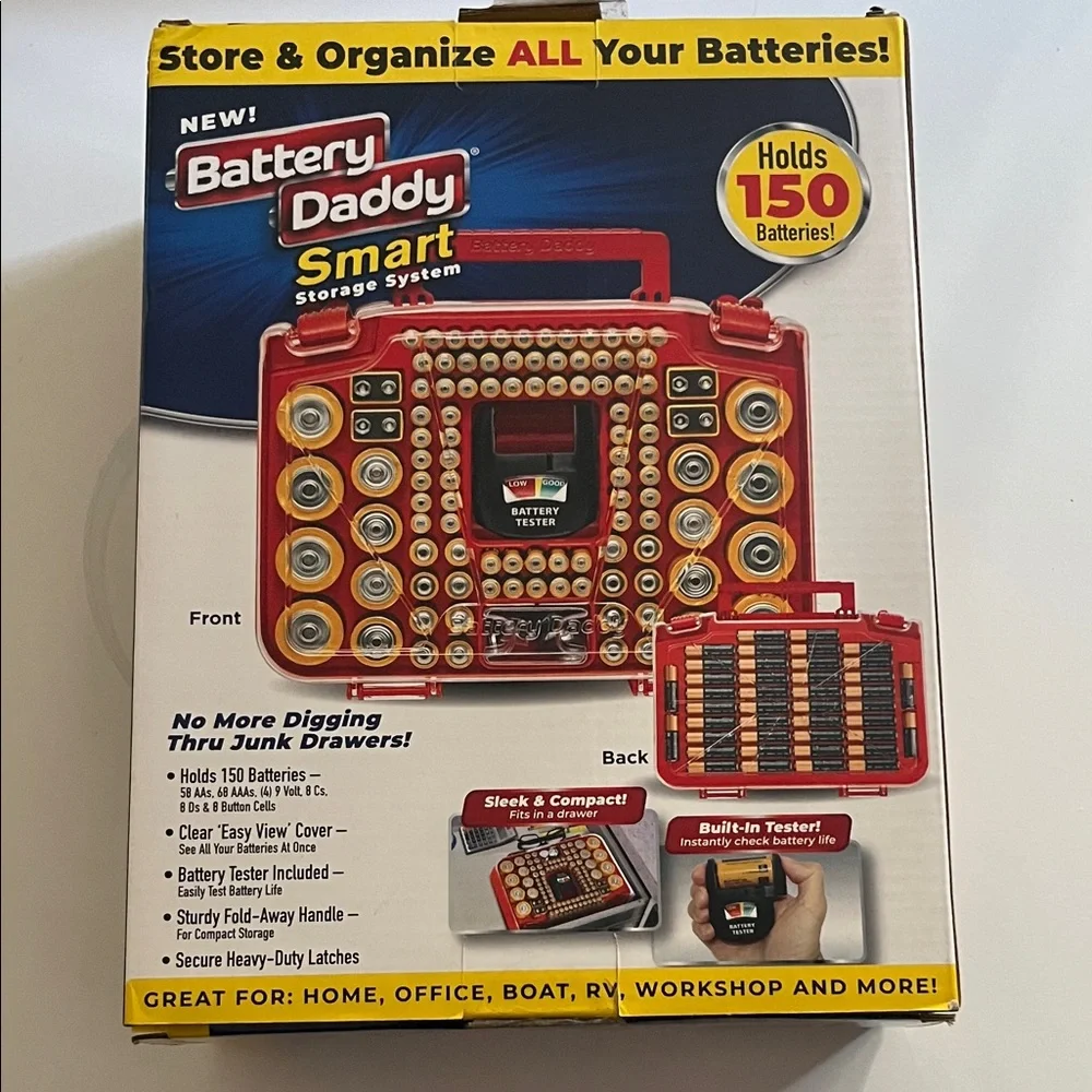 Battery Daddy Smart Storage System Holds 150 Batteries